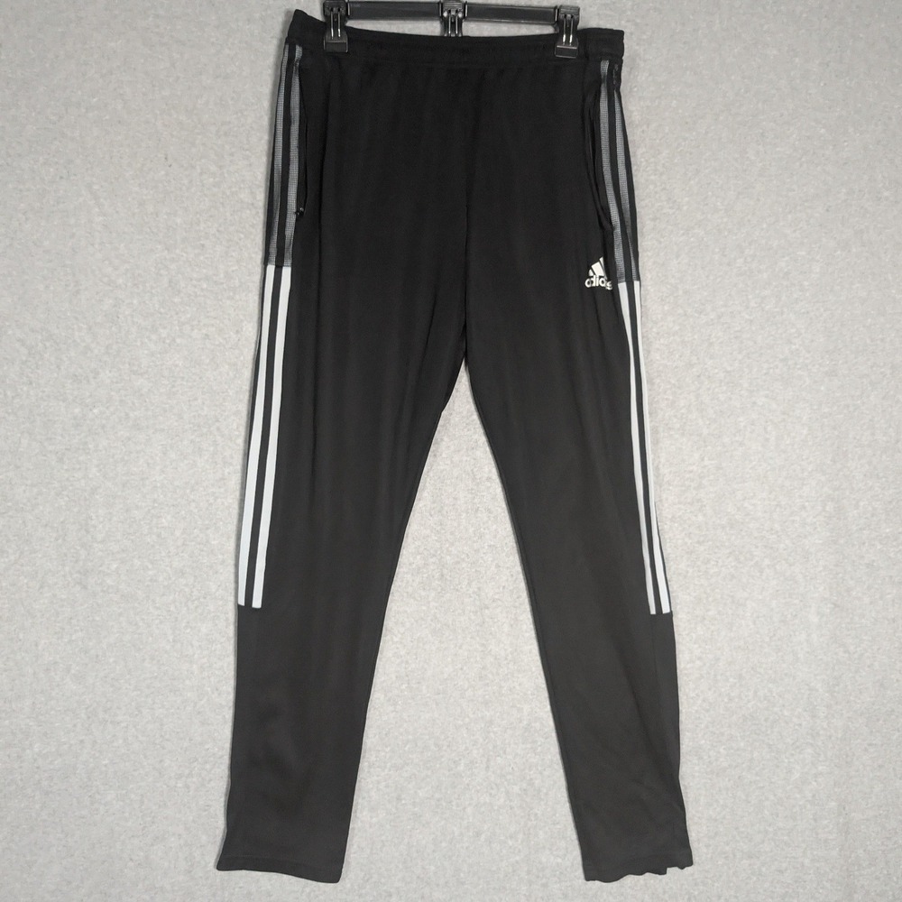 Adidas Track Pants Mens XL Black Aeroready Primegreen‎ Tiro Training Athleisure